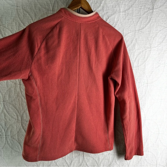 Patagonia Vintage Synchilla Women M Pink Lightweight Ribbed Terry Fleece Jacket - Picture 13 of 16